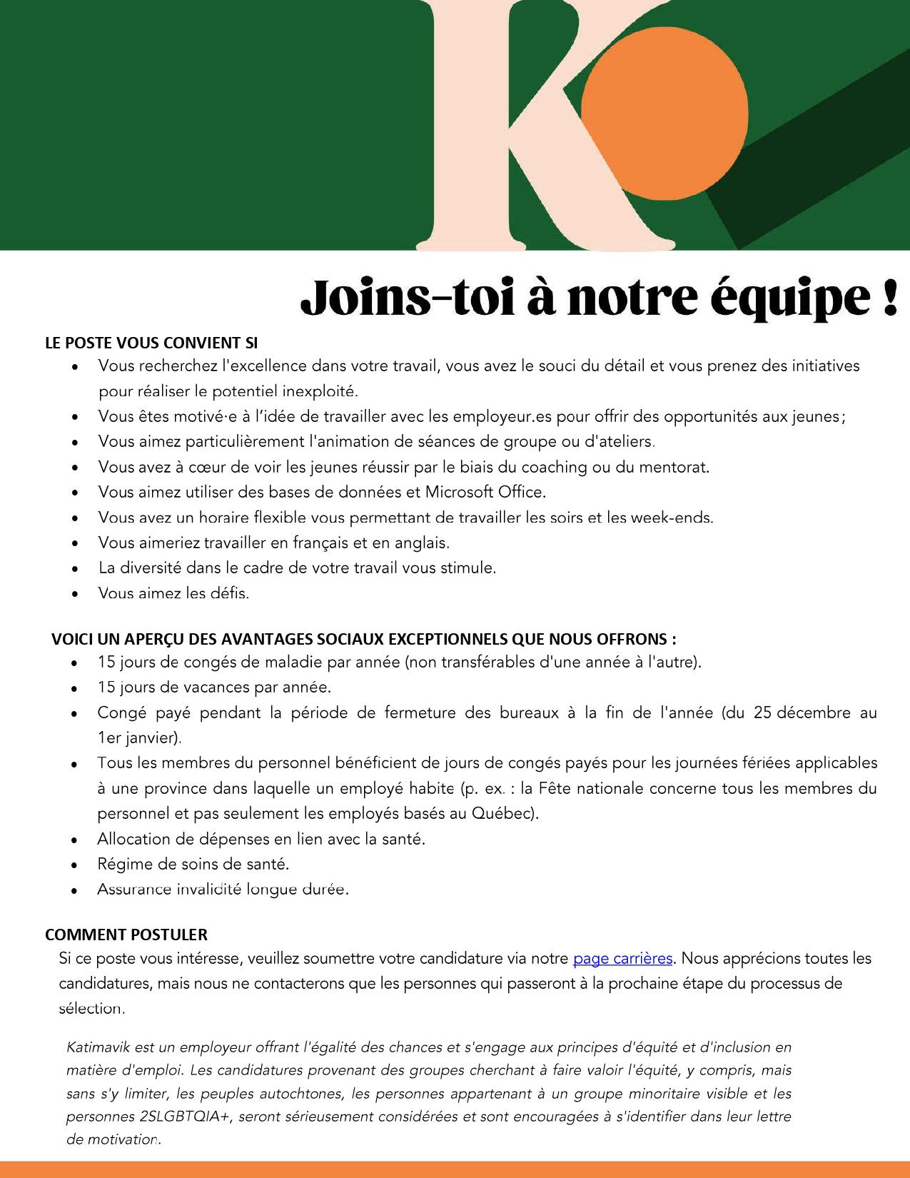 Coordonnateur à l’employabilité jeunesse- Job Posting – Halifax – 2026 03_page-0003